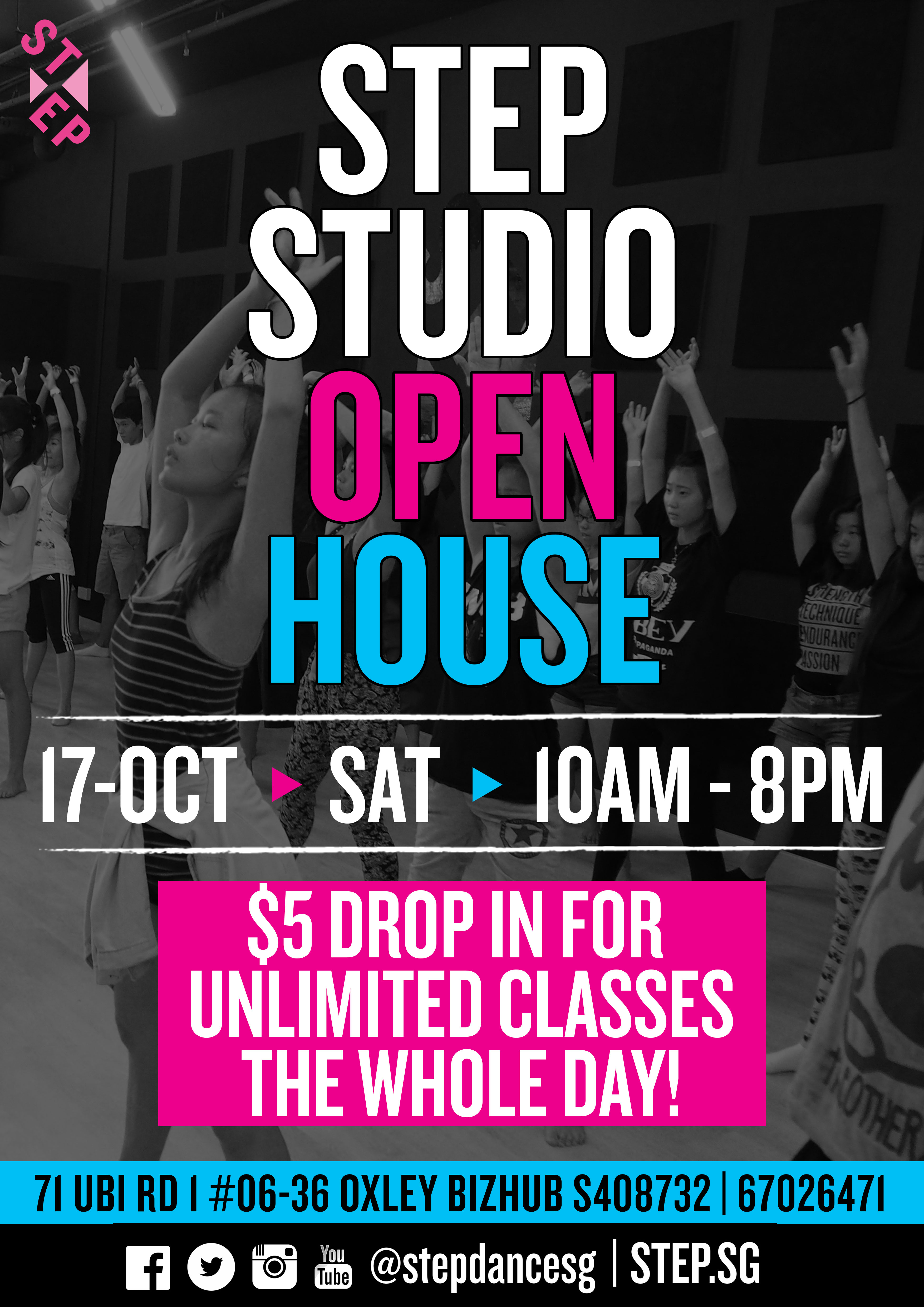 step studio open house dance studio open house flyer